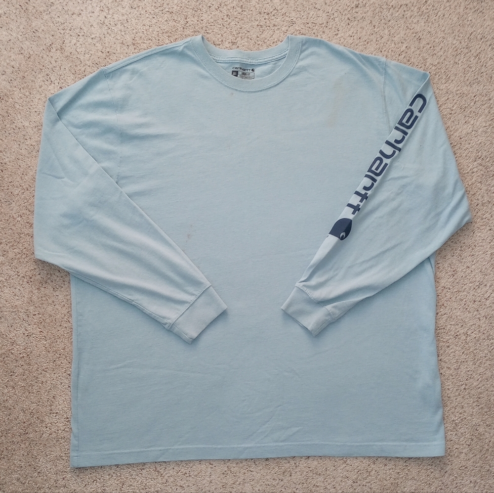 Carhartt Blue Loose Fit Long Sleeve 2XL